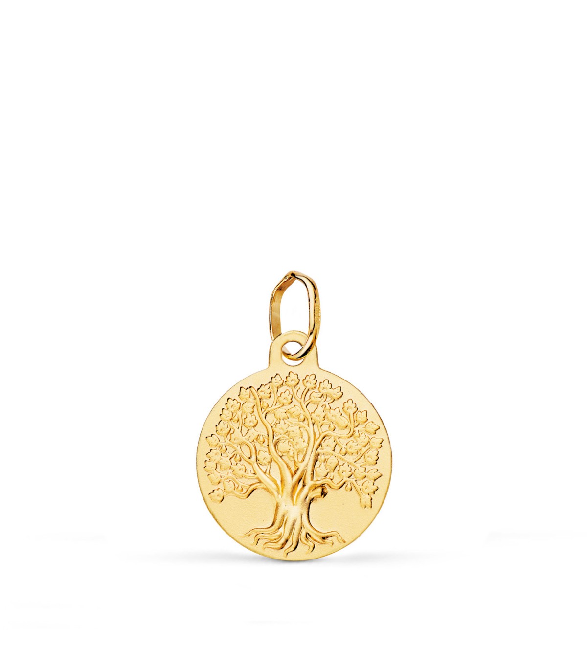 Medalla Árbol de la Vida Oro 18 kilates 14 mm | Colgantes personalizados y amuletos