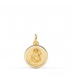 Medaille Hl Johannes der Täufer 750 Gold 14mm