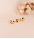 Gold Ohrstecker Damen – Evita 18K 750/1000 Gold - mit Reliefstruktur