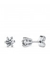 Pendientes Gwendal 5,5 mm Oro blanco 18K