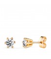 Pendientes Achlys 5,5 mm Oro amarillo 18K