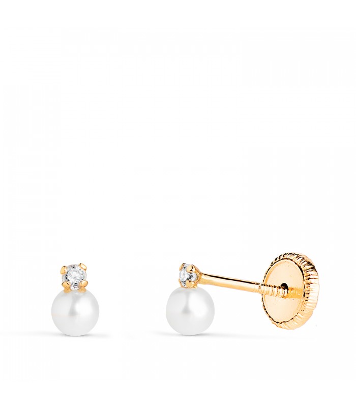 Pendientes oro amarillo Elda 3 mm 18 Ktes