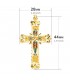 Croix émaillée de 44 mm, en filigrane d'or jaune 750‰ | Bijoux en ligne