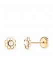 Perlenohrringe 750er Gelbgold 18510