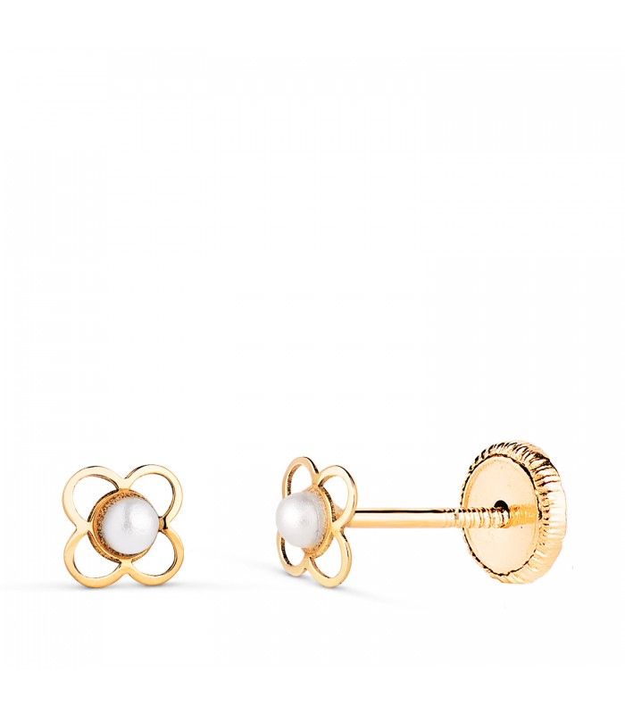 Clous d'oreilles or jaune Tania 18 Ct. Boucle d'oreille pour enfant.