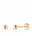Ohrstecker Kugel 3 mm 14K Gelbgold | Emma