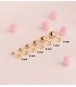 Boucles d'oreilles boules pour femme - Clous et puces d'oreilles en forme de sphère or 585