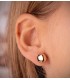 Ohrstecker Ohrringe, Halbkugel, rund, glänzend, 10 mm, 14K Gelbgold | Sabira