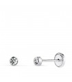 Kinder-Ohrringe 14K Weißgold | Noly 3 mm
