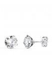 Orecchini griffe Madrid oro bianco 14K 6mm