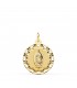Médaille Entourée Notre Dame de Guadalupe Mexique 14K/585 18mm - Bijoux religieux