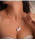Ovaler Anhänger für Foto aus Gelbgold, 18 mm | Personalisierte Medaillons mit Foto Gravur