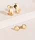 Pendientes de oro 18K con concha del Camino de Santiago de 8 mm | Joyas marinas y símbolos del mar.
