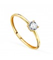 Bague de fiançailles Zeala Or jaune 750