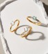 Bague de fiançailles en or, modèle solitaire Noura 18 carats | Bagues de fiançailles pour femme