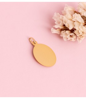 Anhänger oval 750er Gelbgold Jungfrau Maria P9202-020