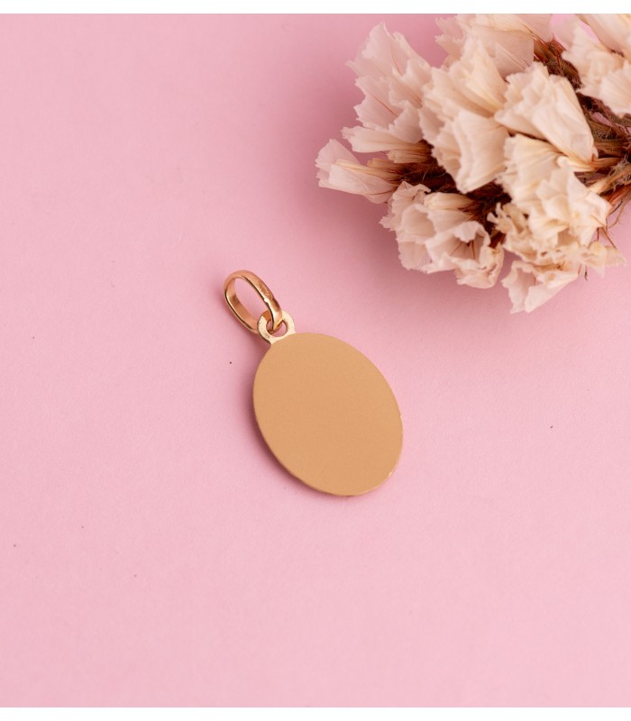 Anhänger oval 750er Gelbgold Jungfrau Maria 16500