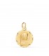 Médaille Vierge Marie Or jaune 18k 16mm | Médailles baptême avec gravure