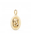 Médaille Vierge pour enfant Ajourée 9K