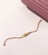 Esclava de bebé 12 cm fígaro oro 18 K. Regalos para bautizo. Pulsera no me olvides.