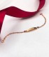 Armband mit Plakette, graviert mit Namen und Datum, 18 Karat Gold