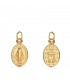Medalla Oval Virgen Milagrosa Oro 18K 12 mm - escapulario virgen milagrosa - medallas religiosas
