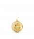 Medaille Heiliger Josef Gelbgold 750er, Ø 14 mm, polierte Rand | Taufmedaillen