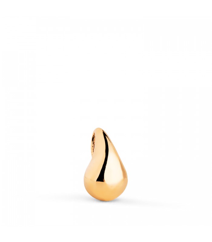 Ciondolo goccia d'acqua in oro giallo 18kt, ciondolo moderno per donna