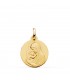 Medalla Virgen 18k 18mm Madonna de Botticelli