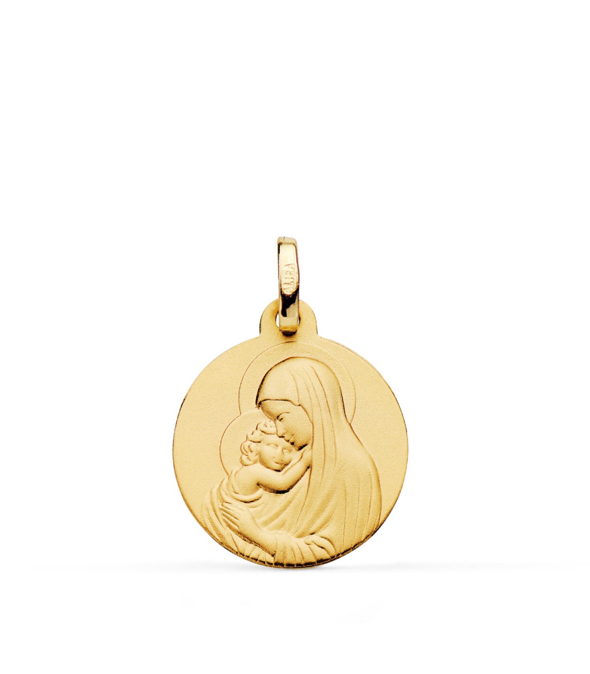 Medalla Virgen 18k 18mm Madonna de Botticelli