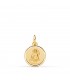 Médaille Saint Jean-Baptiste Or 18K 12 mm, bord poli biseau – Médailles de Baptême