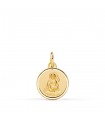 Medaille Hl Johannes der Täufer 750 Gold 12mm
