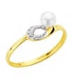 Mädchen-Ring 750er Gelb-/Weissgold 20700-2