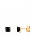 Orecchini Uomo Oslo 14Kt Zircone nero 4 mm, piercing uomo Beckham