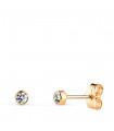 Pendientes Noly 3mm Oro amarillo 14 Kts