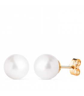 Pendientes Kikuë Perlas Akoya Oro 18 K 9,5MM