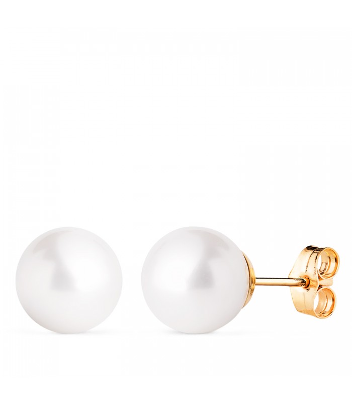 Pendientes Kikuë Perlas Akoya Oro 18 K 9,5MM
