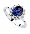 Anillo Eowyn Oro 18K Zafiro y Diamantes