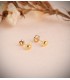 Pendientes Bebé Paola Flor 4mm tornillo rosca circonita