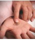 Bague couronne 2 Ors 18K. Bagues pour femme et enfants anniversaire 15 ans.