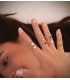Anillo de zafiro y diamantes en oro amarillo 18 kilates, ideal regalo para mujer: Navidad, Compromiso Boda.