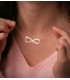 Collier personnalisable infini Or 18K Prénoms Diamant