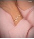 Armband personalisiert mit Unendlichkeit Gold 750