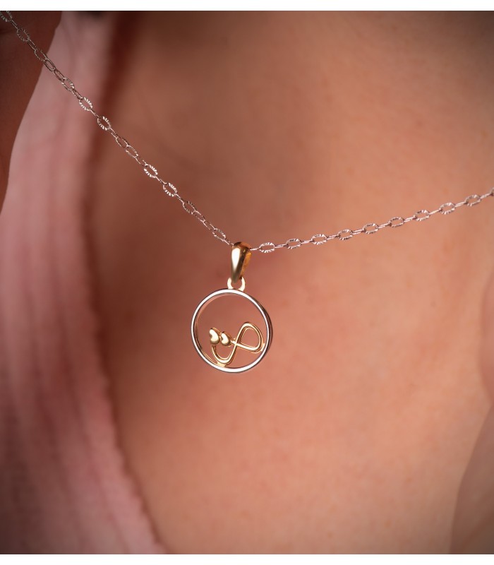 Chaîne diamantée en or blanc 18 carats,  45 cm, pour femme ou enfant et baptême.