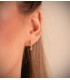 Ohrringe Creolen, Kugel Design, kleine Größe 15 mm | Creolen Gold für Damen und Mädchen