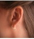 Ohrringe Creolen, Kugel Design, kleine Größe 15 mm | Creolen Gold für Damen und Mädchen