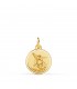 Medalla San Miguel Oro 18K Bisel 14 mm. Compra online medallas de oro de santos en Alda Joyeros.
