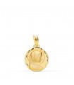 Médaille Vierge Marie Or 9K 14mm