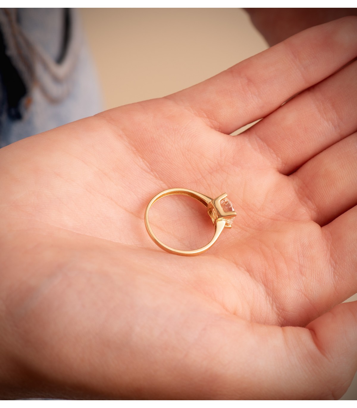 Diamant Ring 1 Karat, Solitär-Ring New York aus 18K Gold | Verlobungsringe, online kaufen