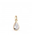 Colgante oro Clementine Gota 12mm 18K